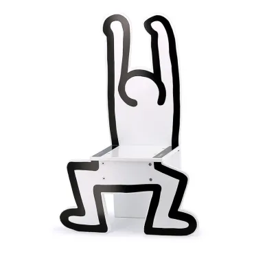 Chaise blanche Keith Haring