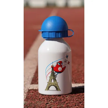 Gourde en métal mascotte - Paris 2024