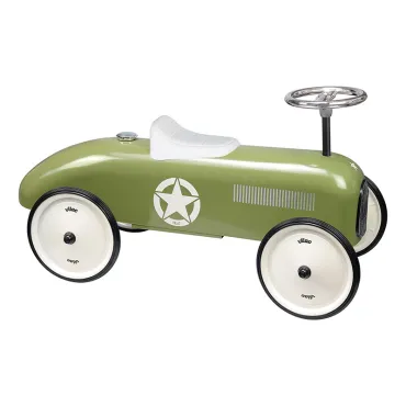 Porteur voiture vintage kaki