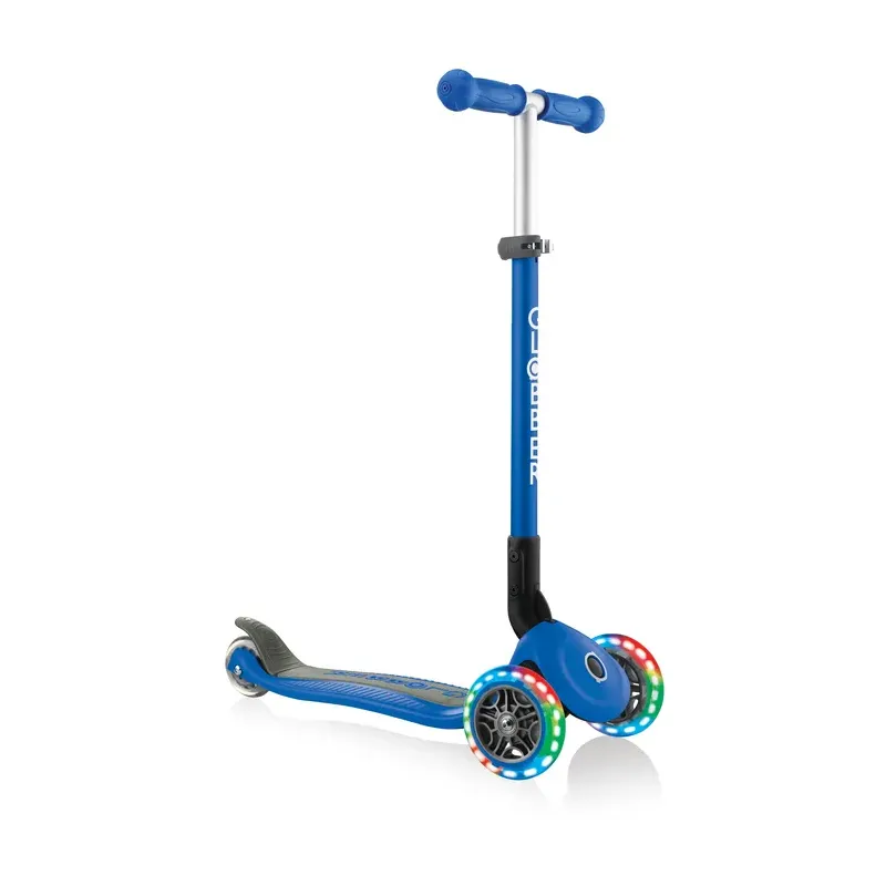 Trottinette PRIMO FOLDABLE LIGHTS - Bleue marine