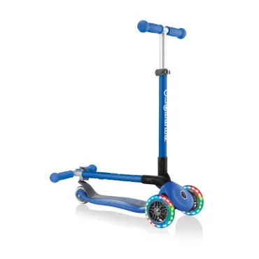 Trottinette PRIMO FOLDABLE LIGHTS - Bleue marine