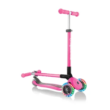 Trottinette PRIMO FOLDABLE LIGHTS - Fuschia