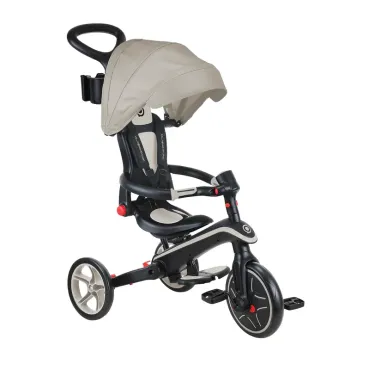 Tricycle Evolutif Trike Explorer Foldable 4-en-1 - Taupe