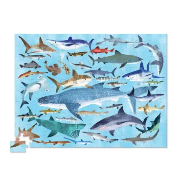 Puzzle 36 animaux - 100 pièces - Requins - 5a+