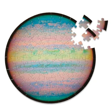 Puzzle rond "Jupiter vue de l'Espace par la NASA" - 100 pcs