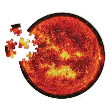 Puzzle rond "Soleil vue de l'Espace par la NASA" - 100 pcs