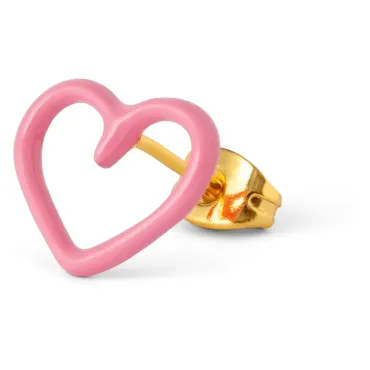 Boucle d'oreille - Happy Heart - Rose