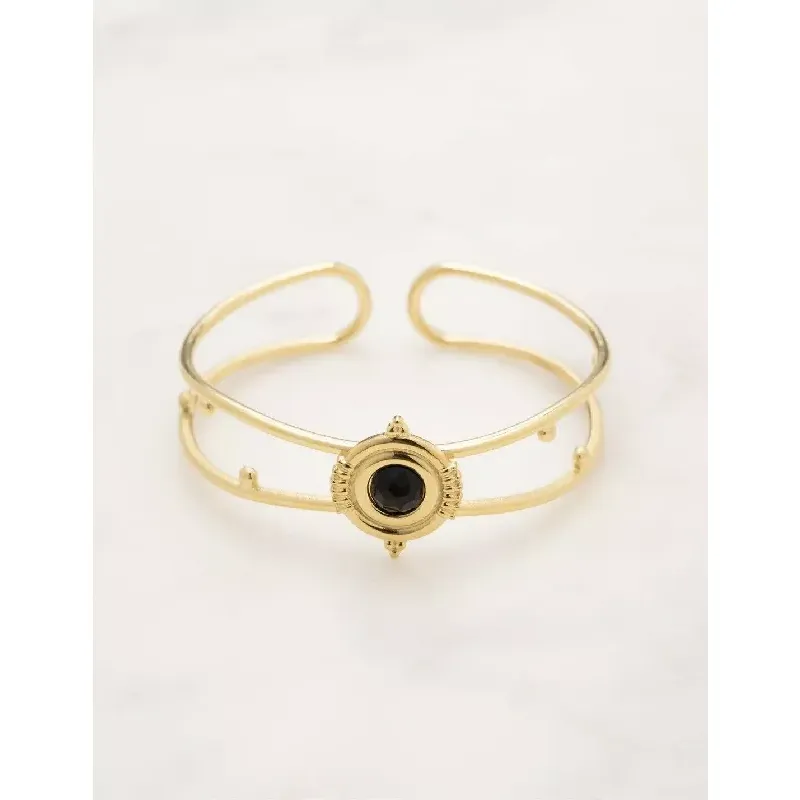 Bracelet jonc Noemia - Onyx