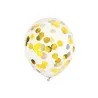 Ballons avec confettis - cercles - Or