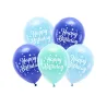 Ballons Éco 26 cm - Joyeux Anniversaire - Bleu