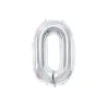 Ballon Mylar Chiffre ''0'' -  Argenté