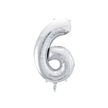 Ballon Mylar Numeral ''6''...