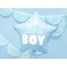 Ballon Mylar Etoile - It's a boy -  Bleu clair