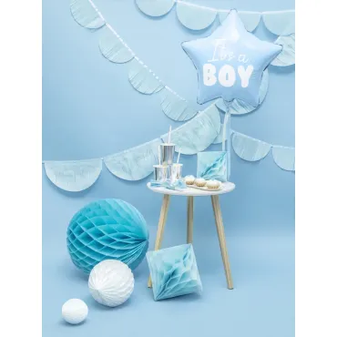 Ballon Mylar Etoile - It's a boy -  Bleu clair