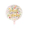 Ballon en Mylar Happy Birthday - Rose clair