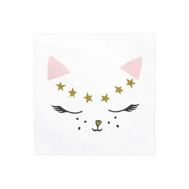 Serviettes de table - Chaton