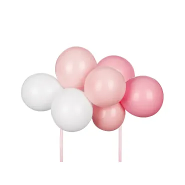 Topper gâteau ballon - Rose