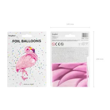 Ballon Mylar - Flamant rose