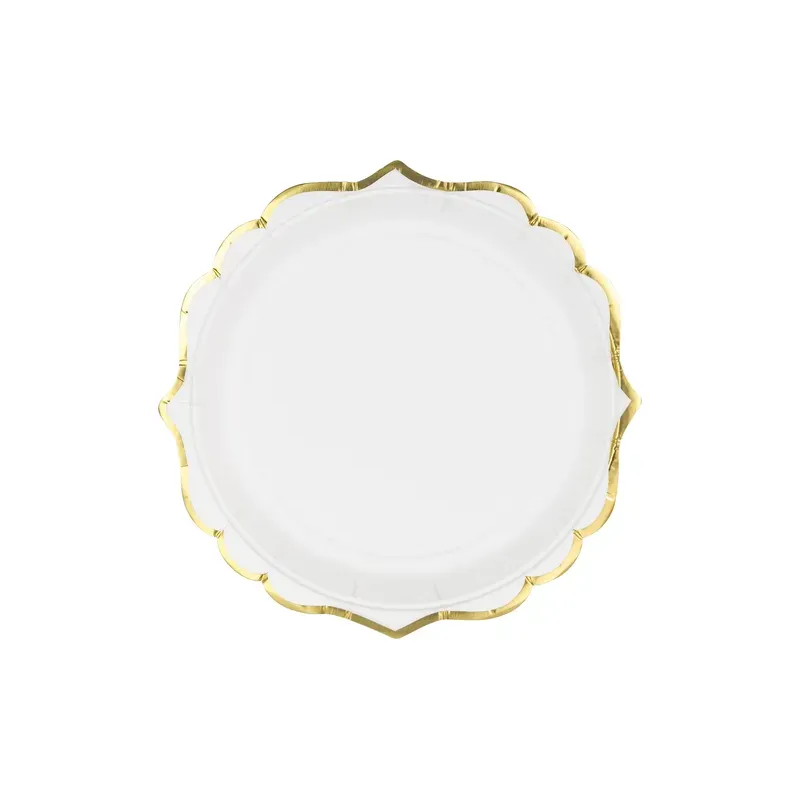 Assiettes en papier - Blanc