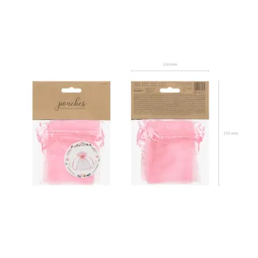 Sachets en organza - Rose