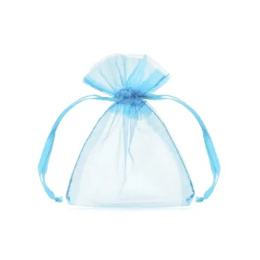 Sachets en organza - Bleu