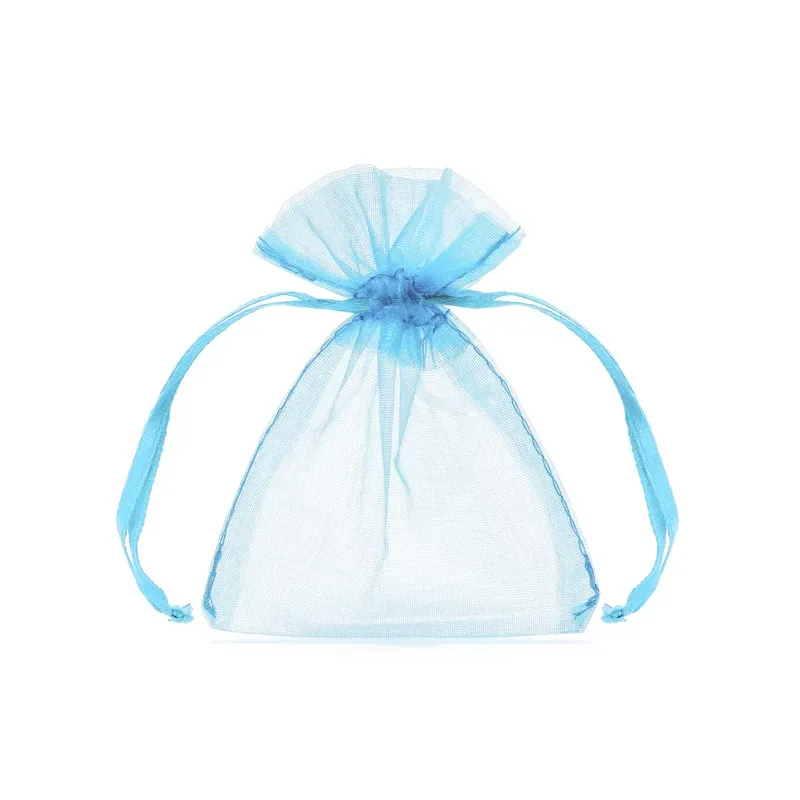 Sachets en organza - Bleu