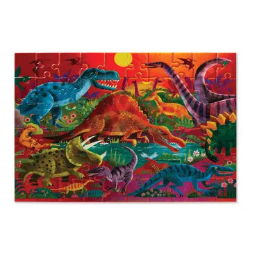 Puzzle Holographique - 60 pièces - Dinosaures