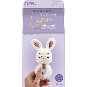 kit crochet - Hochet lapin