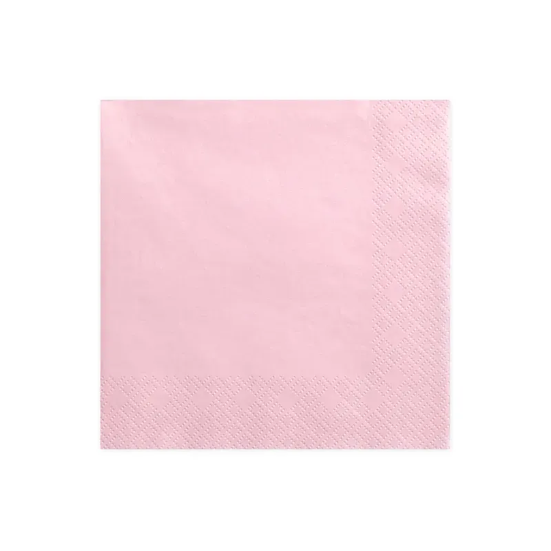 Serviettes 3 couches - Rose