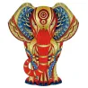 Rainbow Wooden Puzzle ELEPHANT 120 pcs