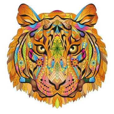 Rainbow Wooden Puzzle TIGRE...