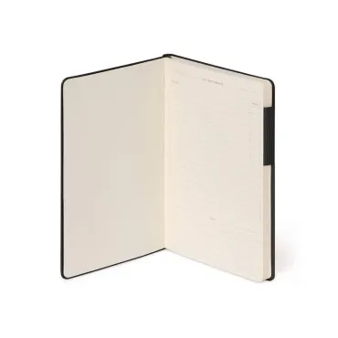 Carnet Papier Blanc - Medium - Noir