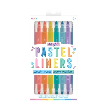 Surligneurs double pointe "Pastel Liners"