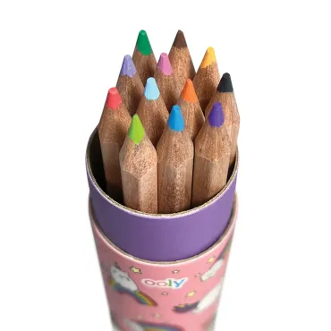 Crayons de couleur mini Licorne + Taille-Crayon