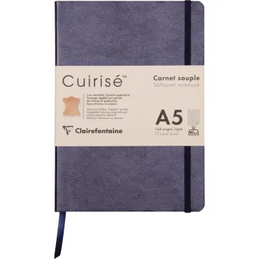 CUIRISÉ Carnet souple A5, 144 pages, Ligné Pétrole