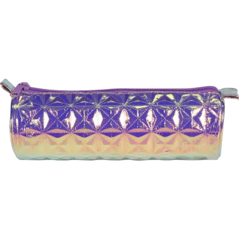 Trousse Ronde - Fantaisie Holograhique - Violet