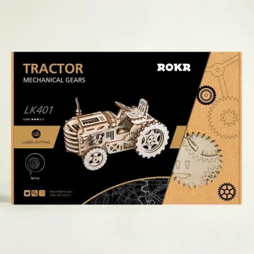 ROKR - Maquette Bois Tracteur Mécanique