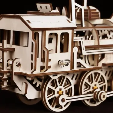 ROKR - Maquette Bois Locomotive Mécanique