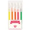 5 crayons cire fluo