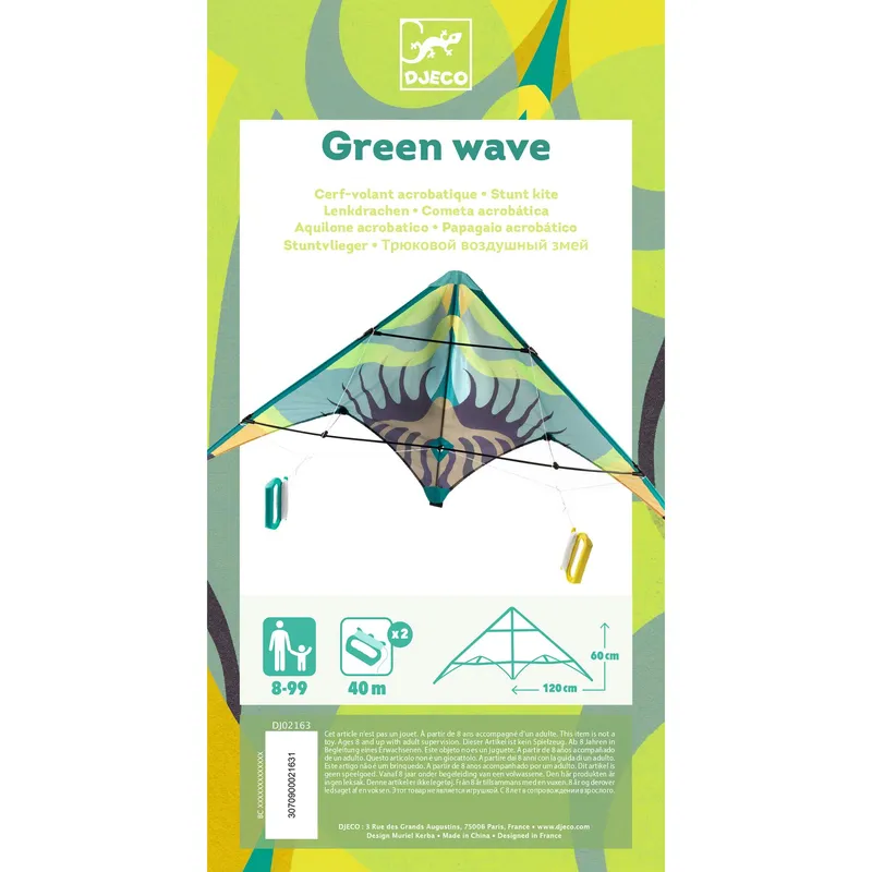 Cerf-volant - Green Wave