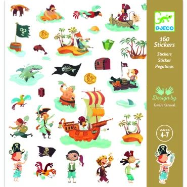 STICKERS PAPIER - Pirates -...