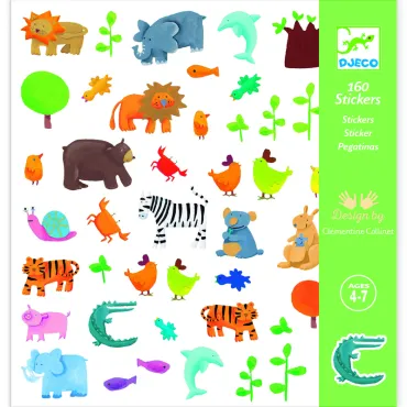 STICKERS PAPIER - Animaux -...