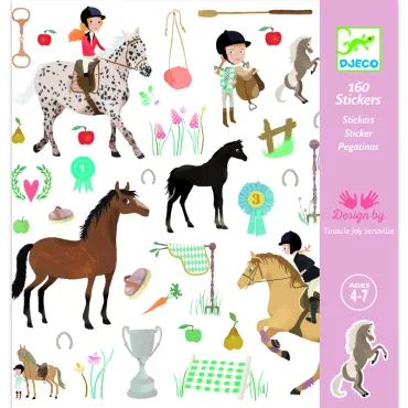 STICKERS PAPIER - Chevaux -...