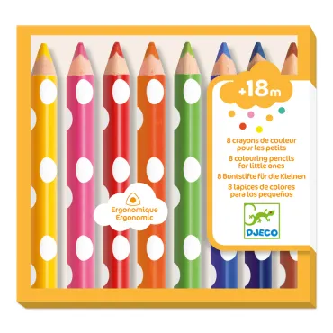 8 crayons de couleur pour...