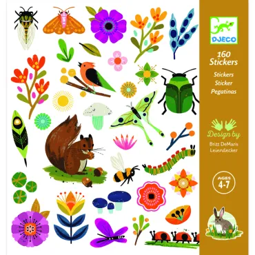 STICKERS PAPIER - Jardin -...