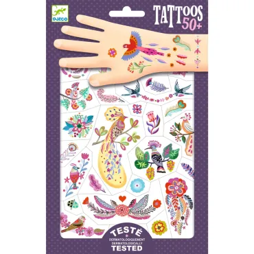 Tatouage - Plume color -...