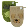 Gant de toilette 2-pack - Mr. Dino - Mr. Dog  