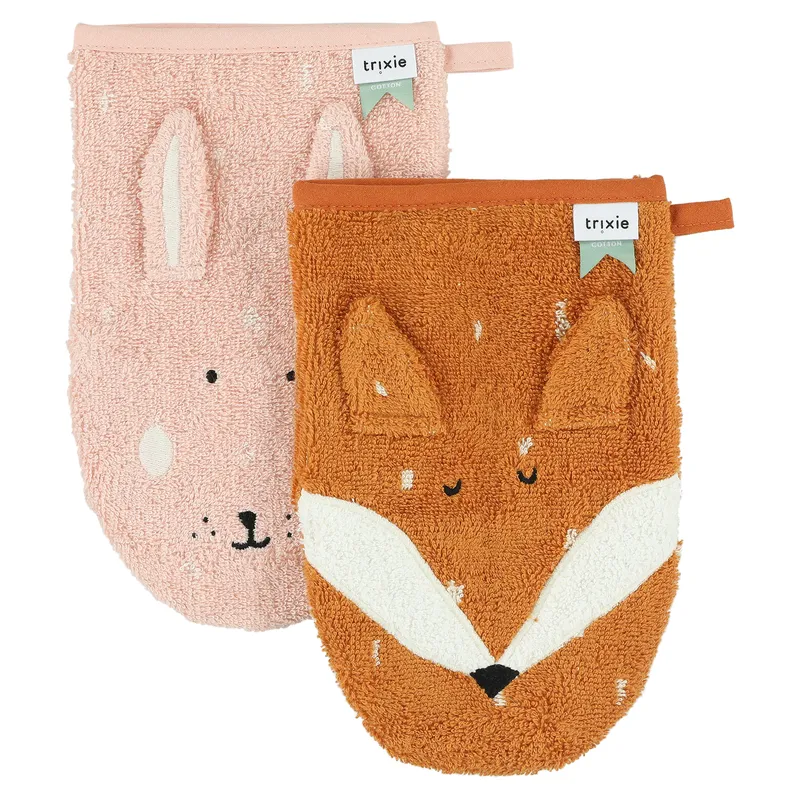 Gant de toilette  2-pack - Mrs. Rabbit - Mr. Fox