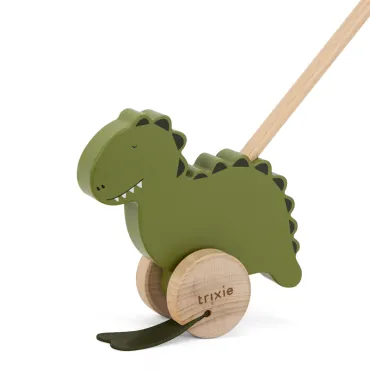 Jouet à pousser en bois - Mr. Dino 