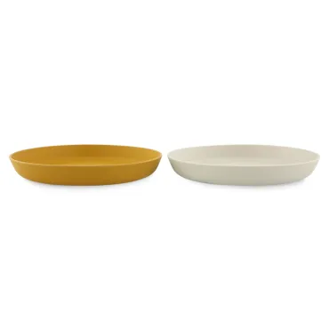 PLA assiette 2-pack - Mustard